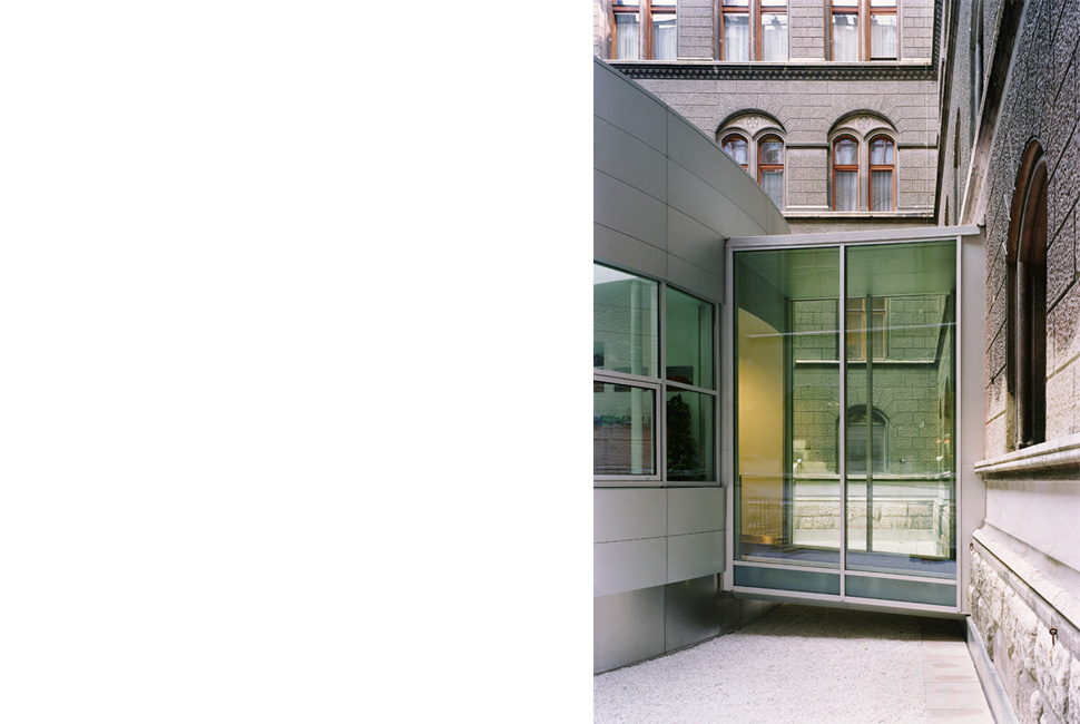 Zubau eines Büropavillons im Wiener Rathaus